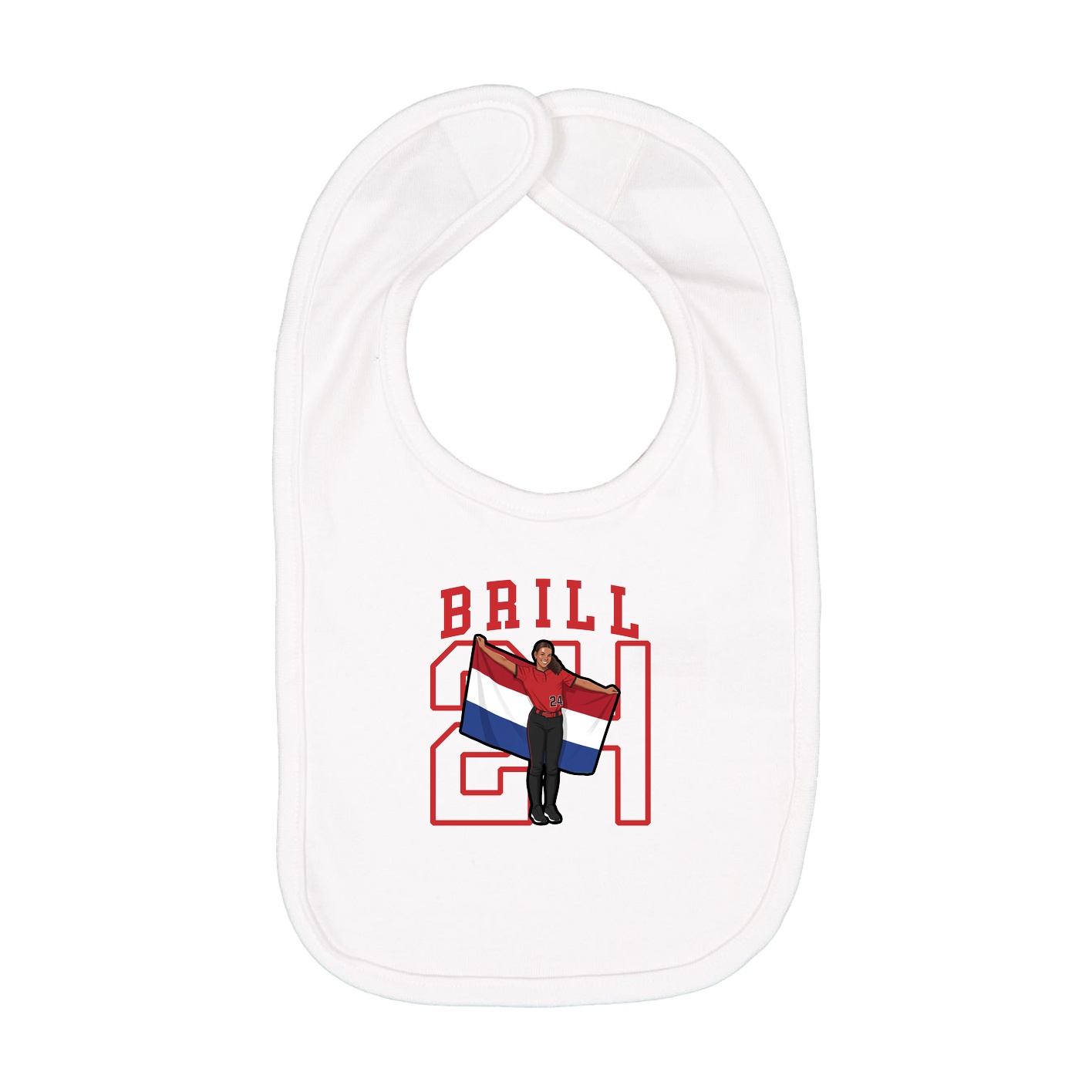 Infant Bib — Shirsey in White