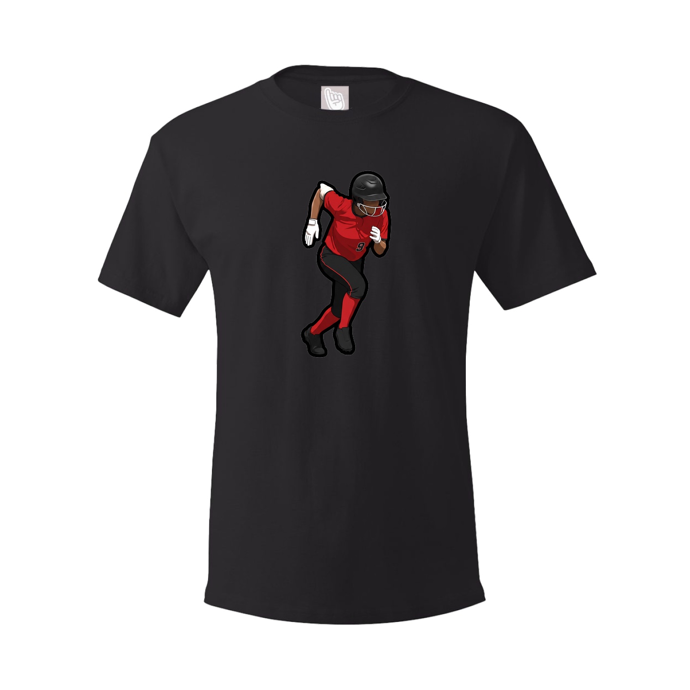 Youth Tee — Name Vertical in Black