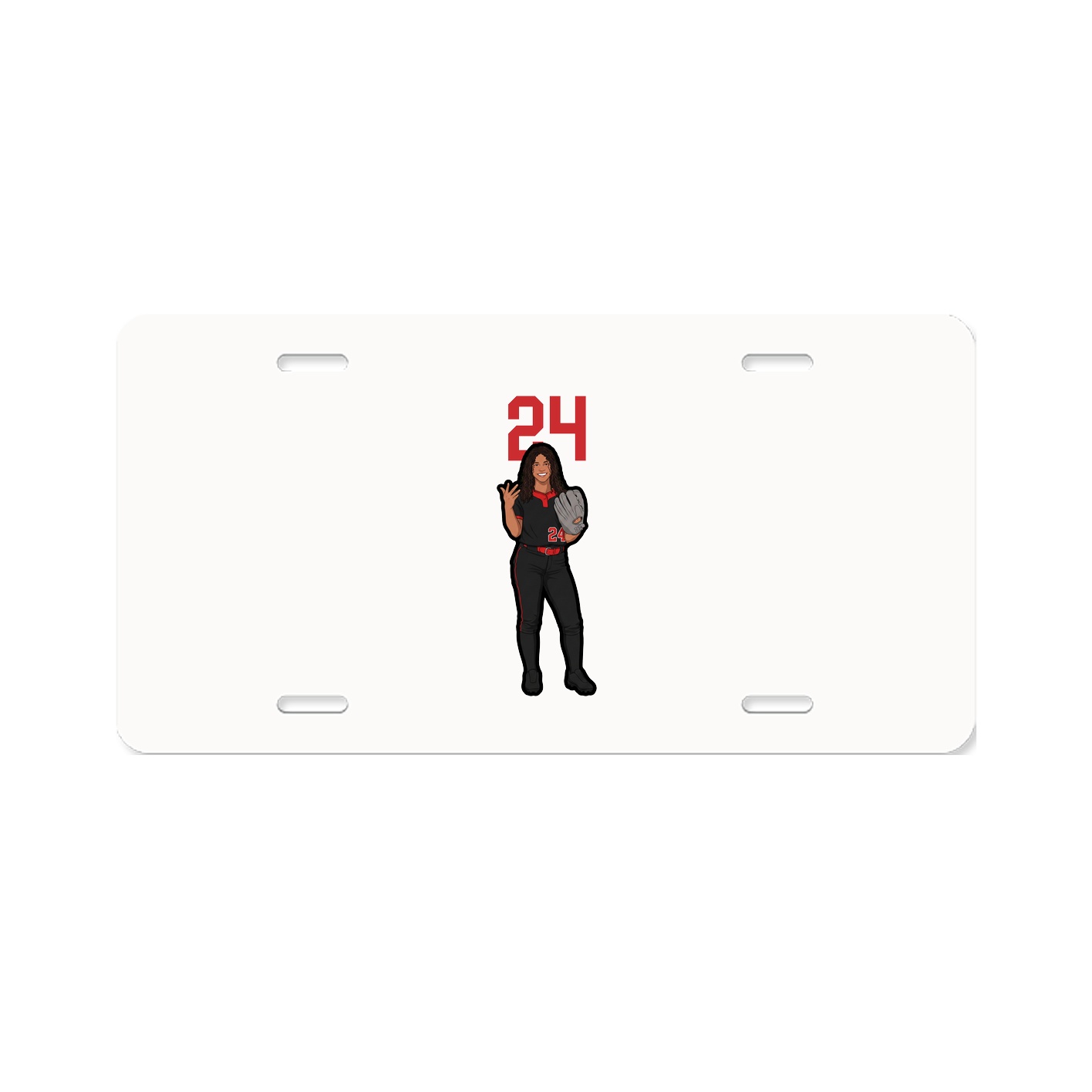 License Plate — Number Top in Classic