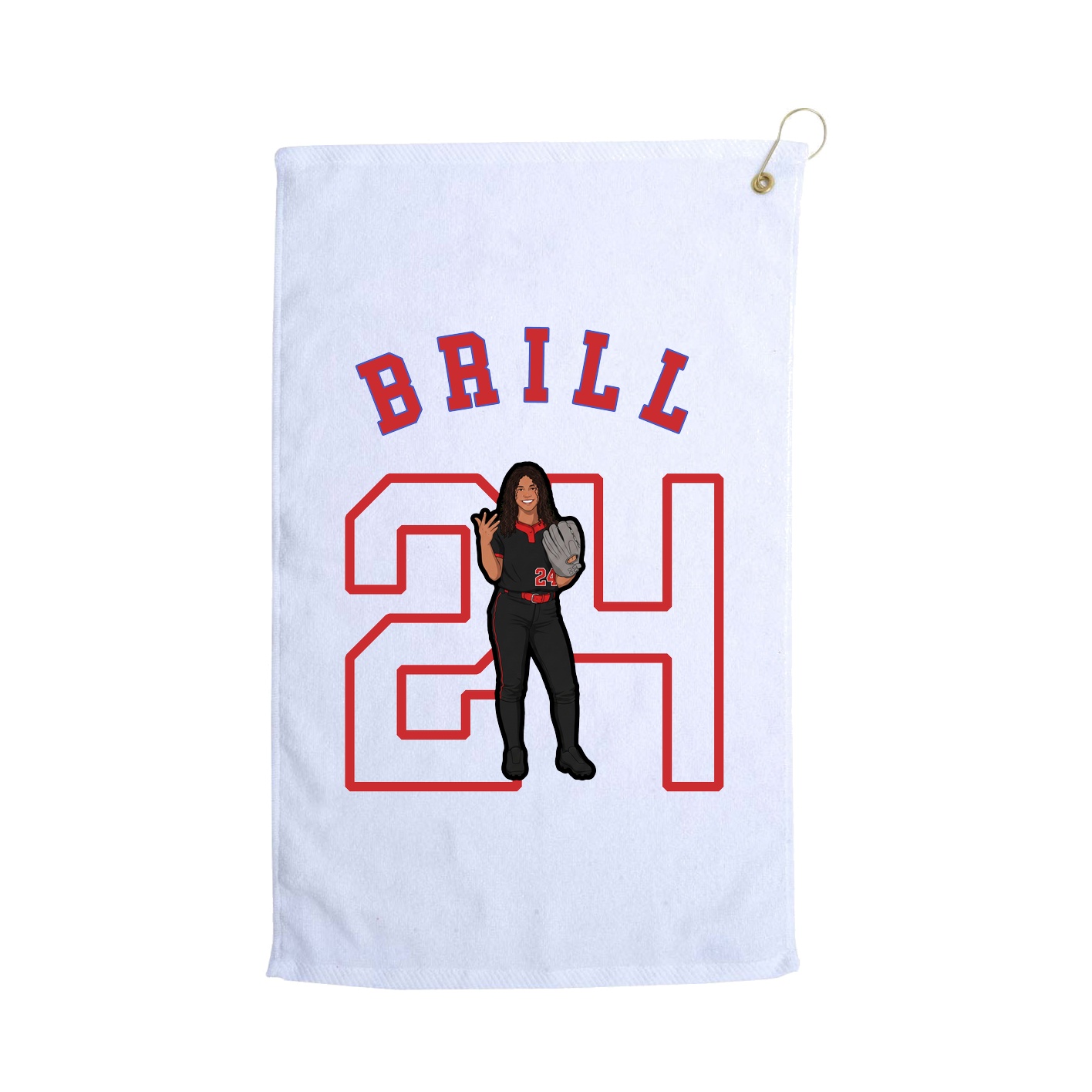 Golf Towel — Shirsey Arch in White