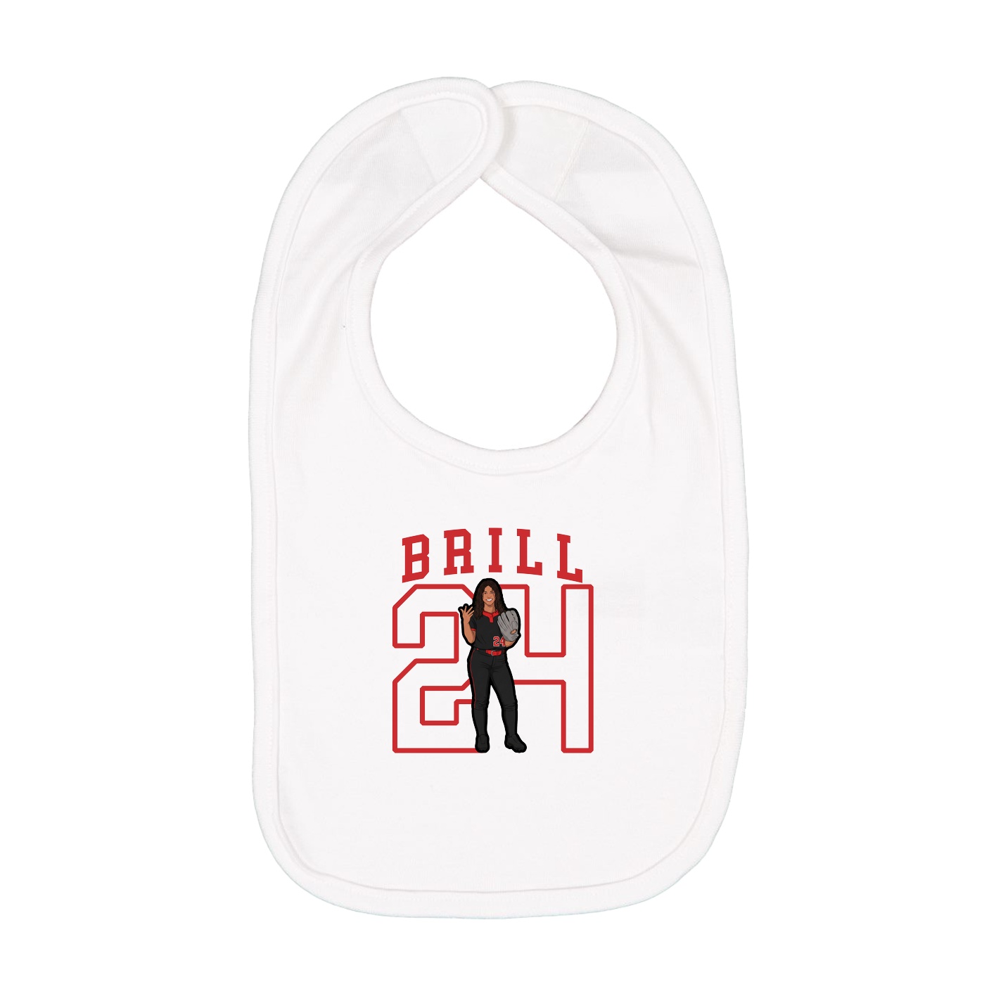 Infant Bib — Shirsey in White