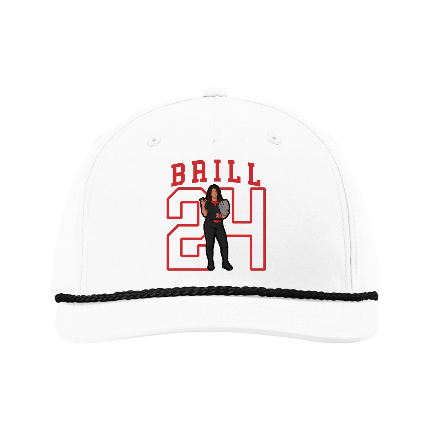 Five-Panel Classic Rope Cap — Shirsey in White