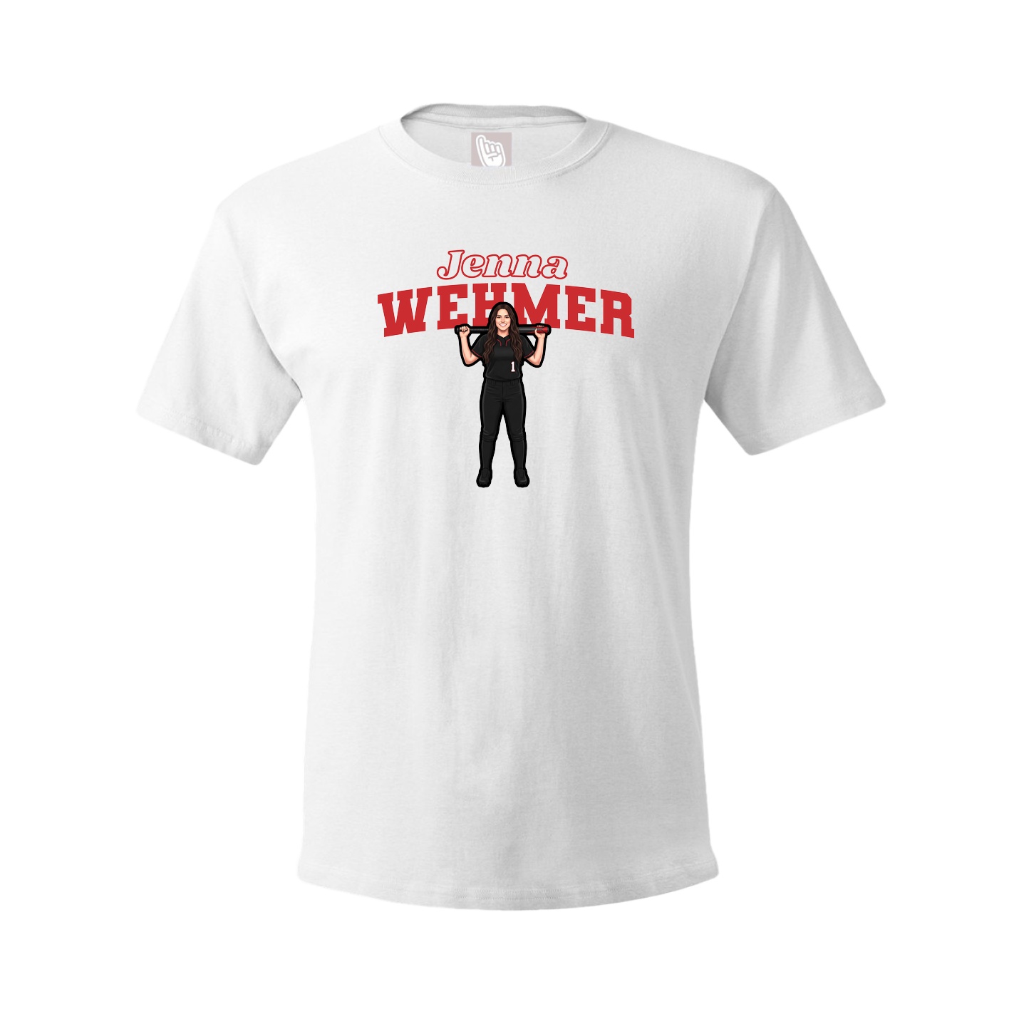 Tee — Name Arch in White