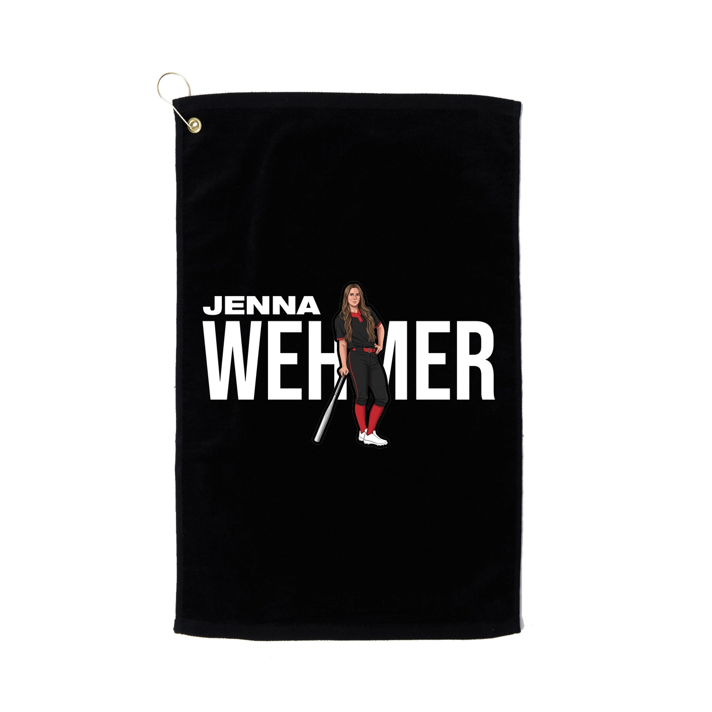 Golf Towel — Player Name in Black