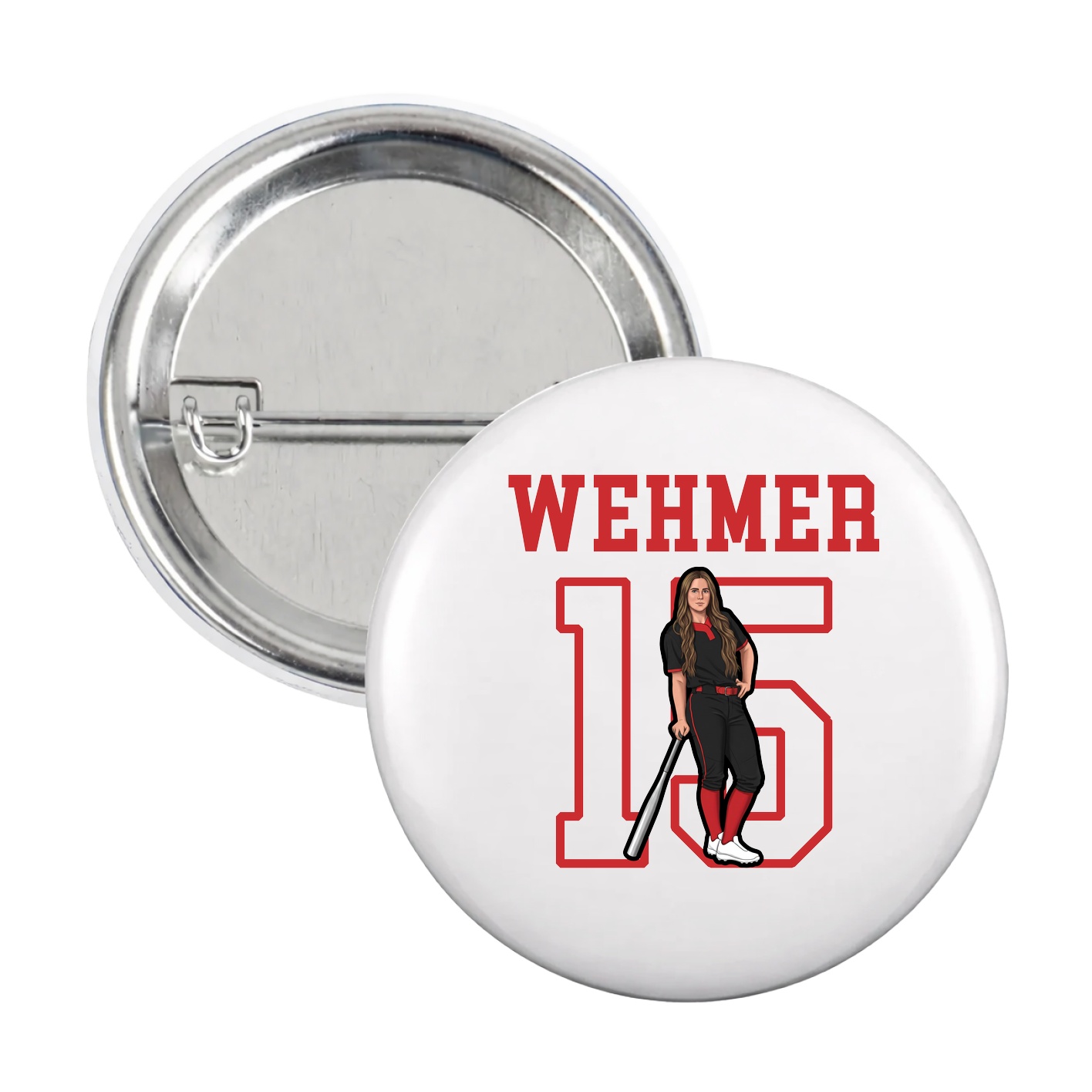 Game Day Button — Shirsey in White