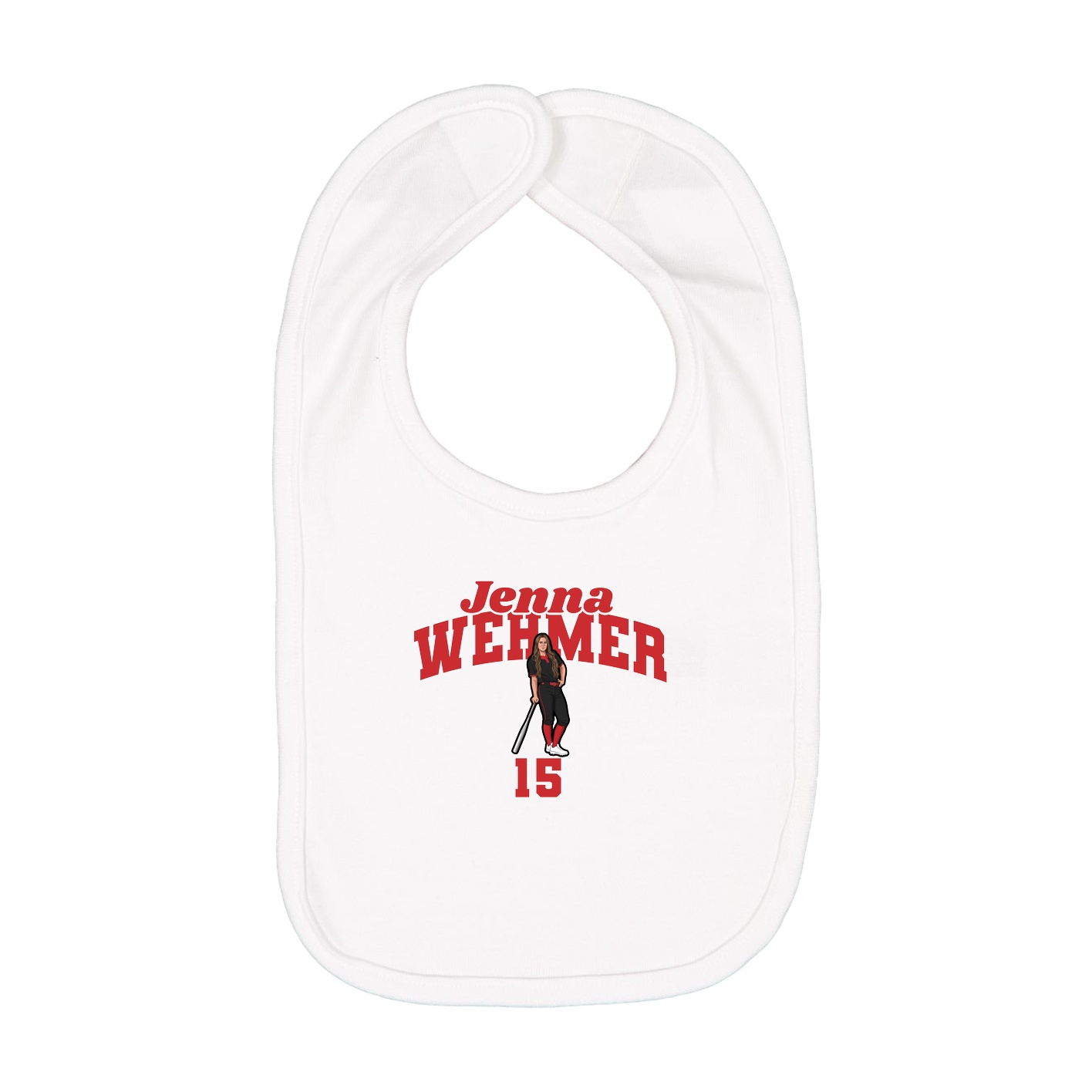 Infant Bib — Signature Arch in White
