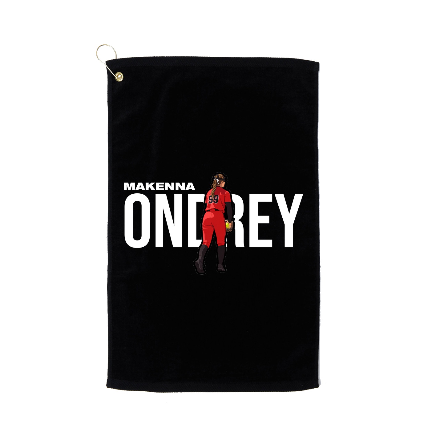 Golf Towel — Player Name in Black