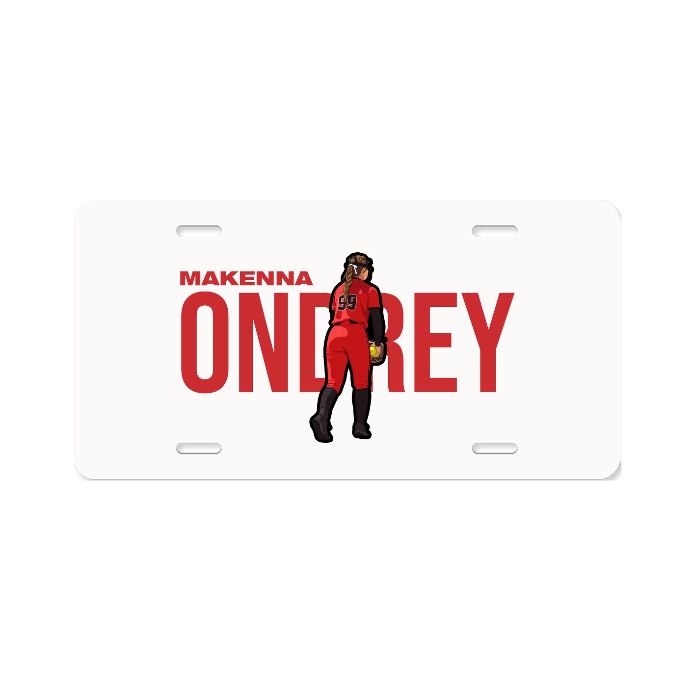 License Plate — Player Name in Classic