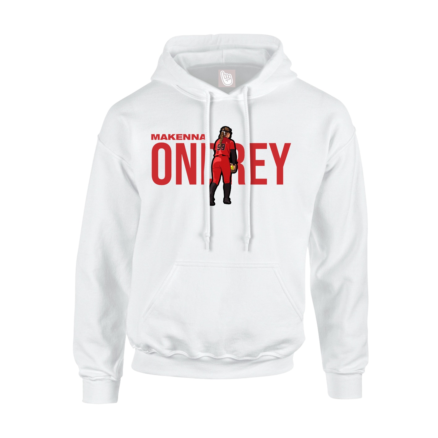 Hoodie — Player Name in White