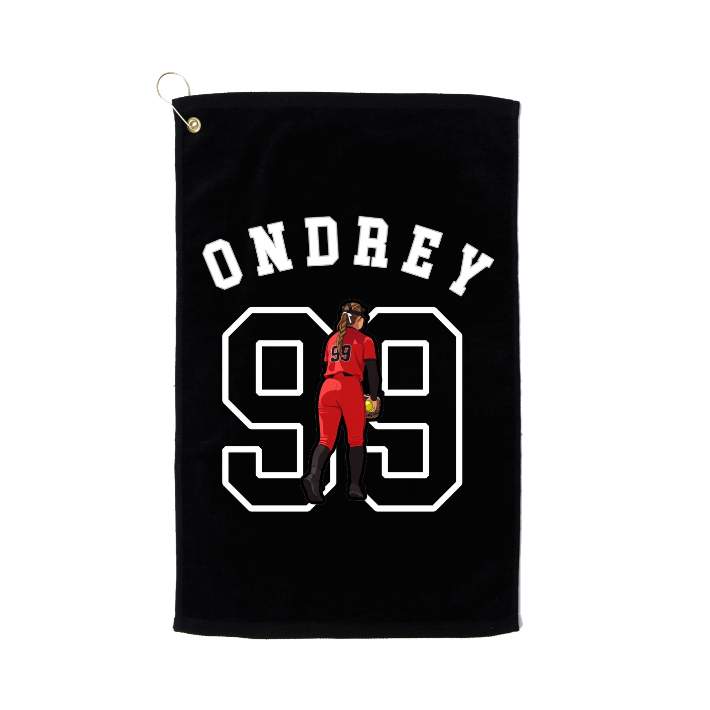 Golf Towel — Shirsey Arch in Black