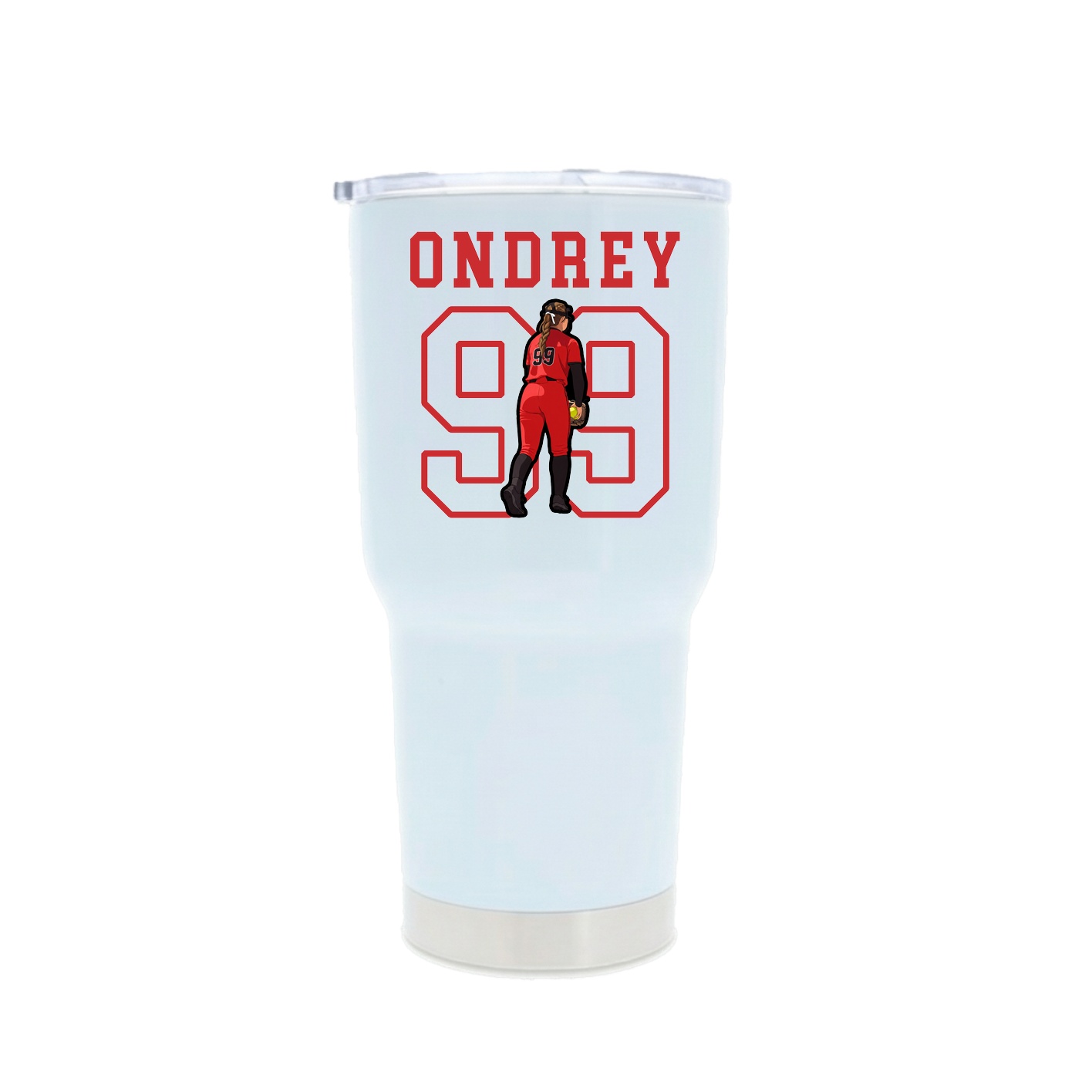 30oz Stainless Steel Tumbler — Shirsey in White