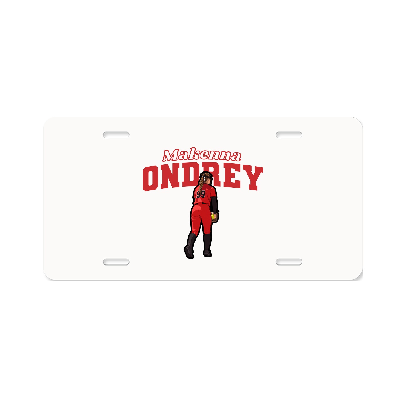 License Plate — Name Arch in Classic