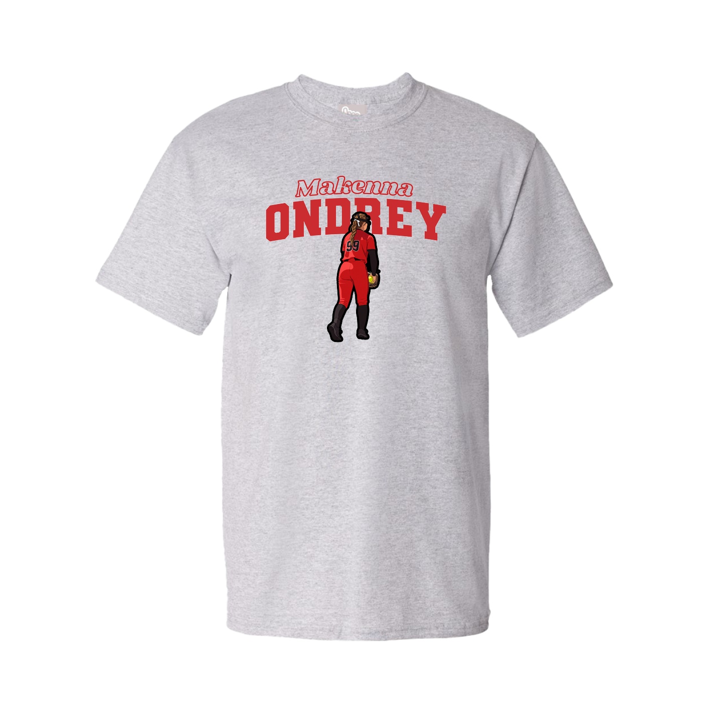 Tee — Name Arch in Grey