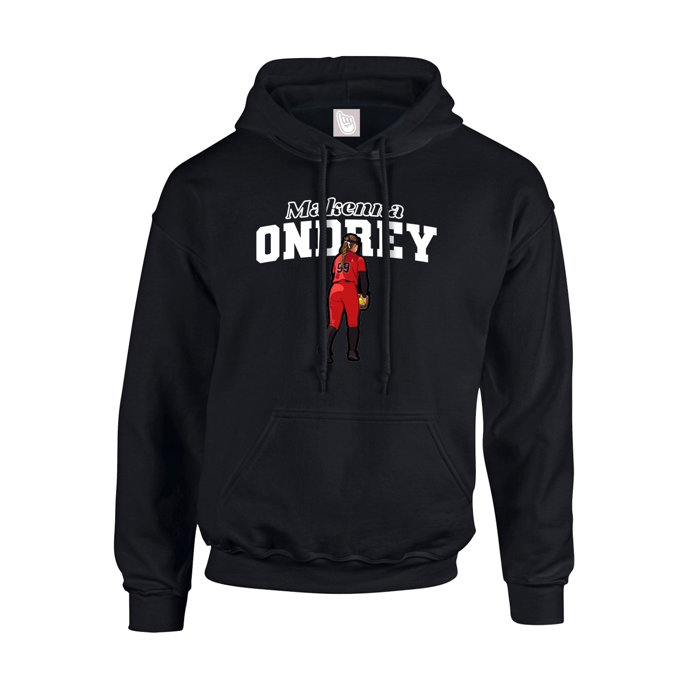 Hoodie — Name Arch in Black