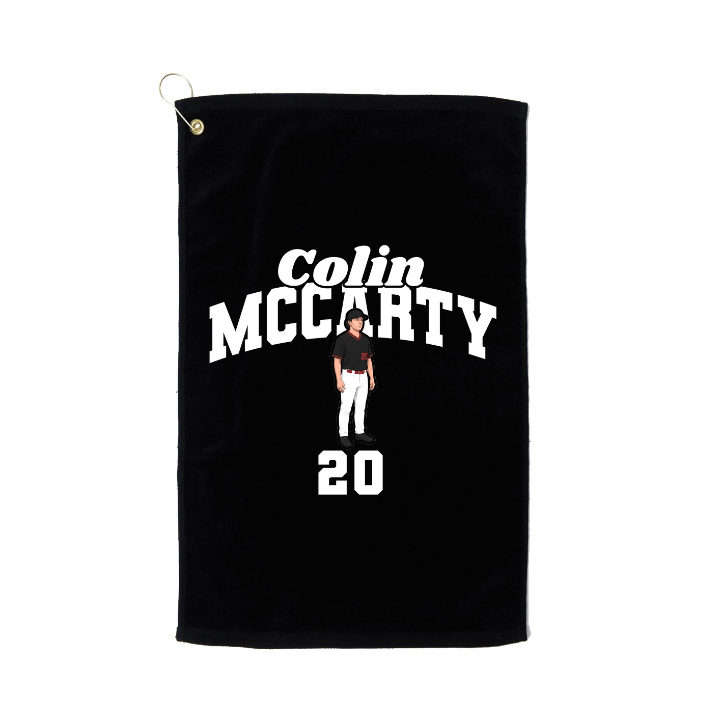Golf Towel — Signature Arch in Black