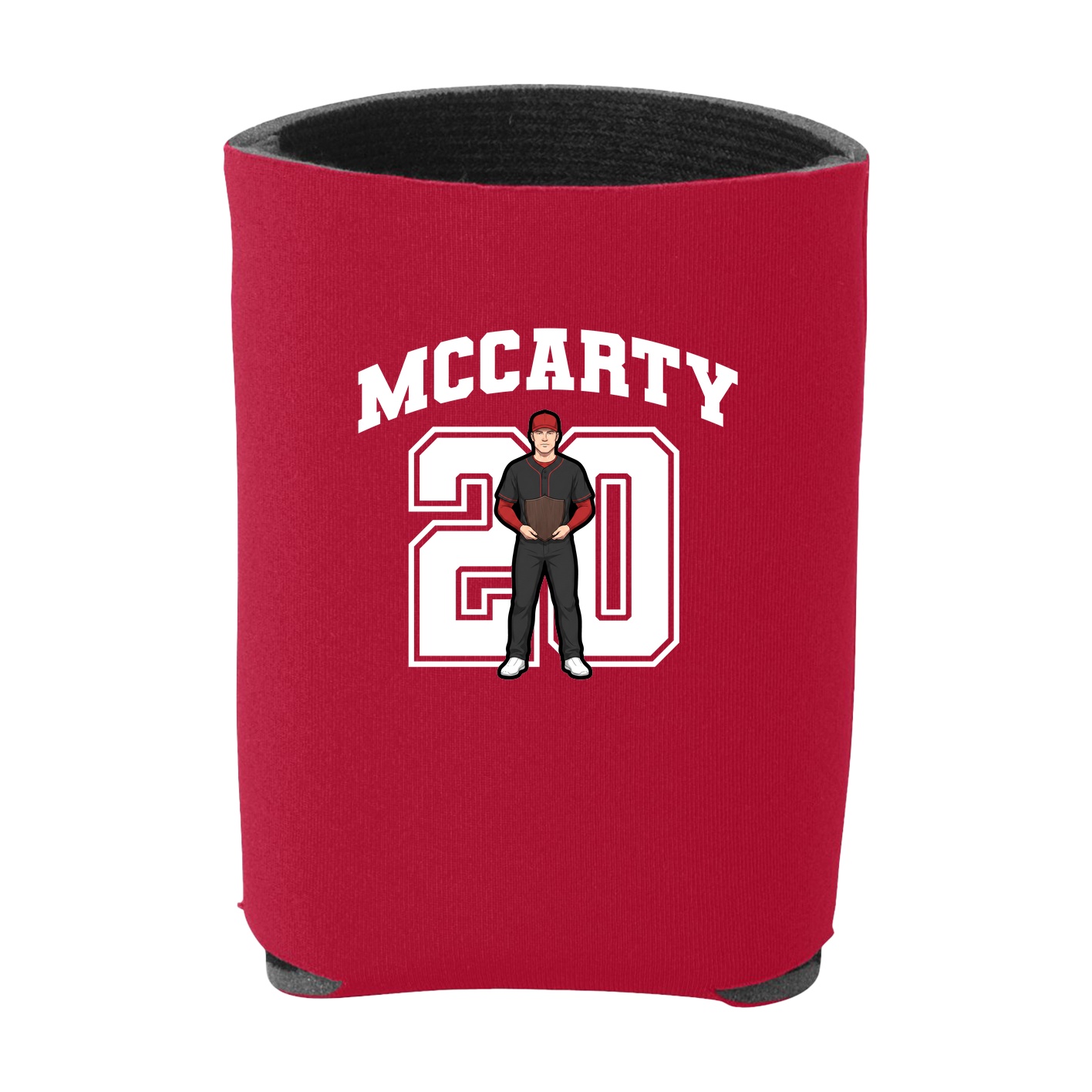 Can Holder — Number in Red