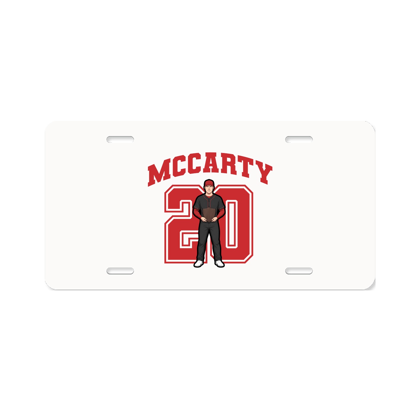 License Plate — Number in Classic