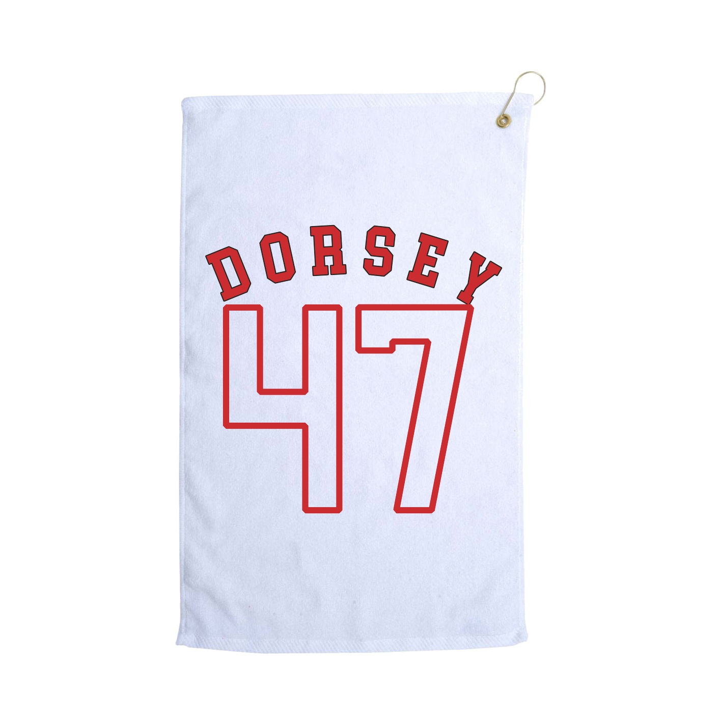 Golf Towel — Shirsey Arch in White