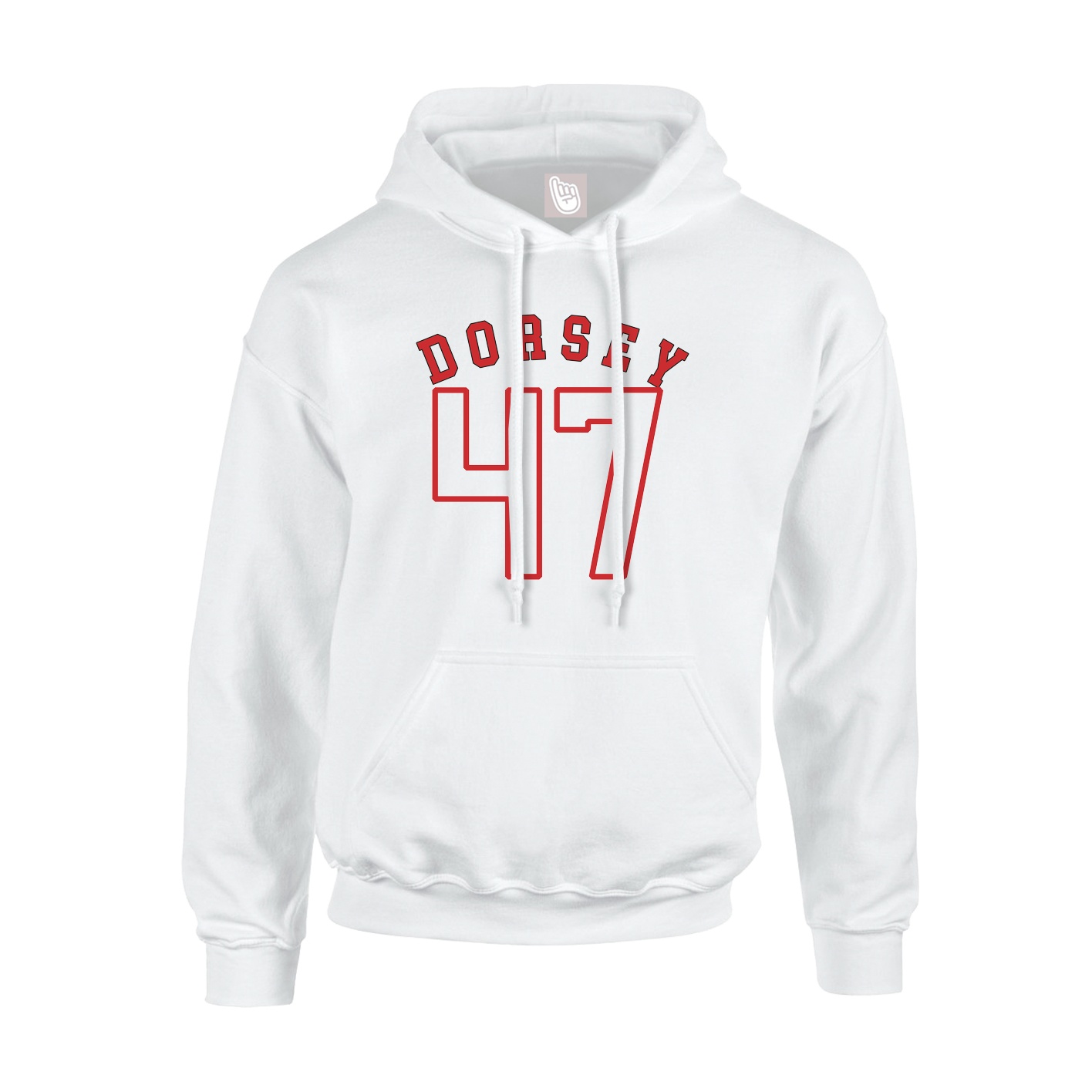 Hoodie — Shirsey Arch in White