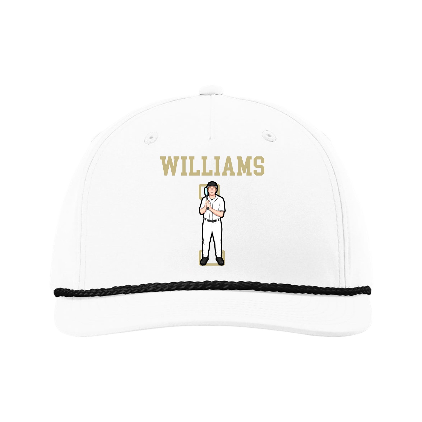 Five-Panel Classic Rope Cap — Shirsey in White