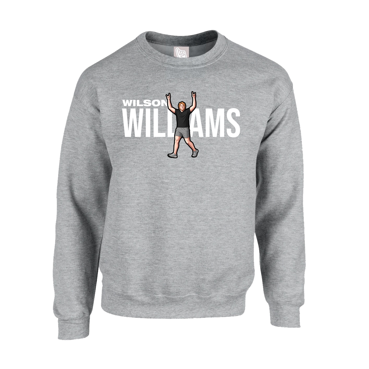 Fleece Crew — Player Name in Grey