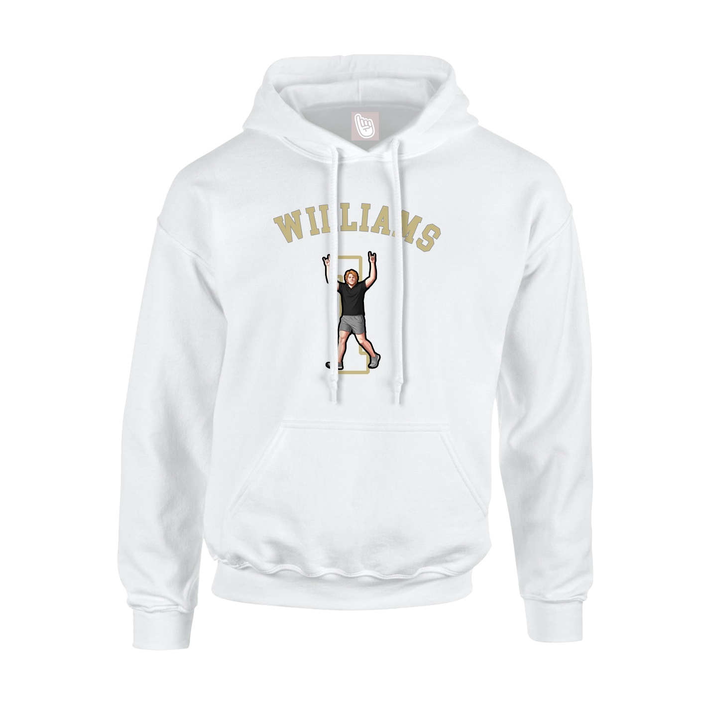 Youth Hoodie — Shirsey Arch in White