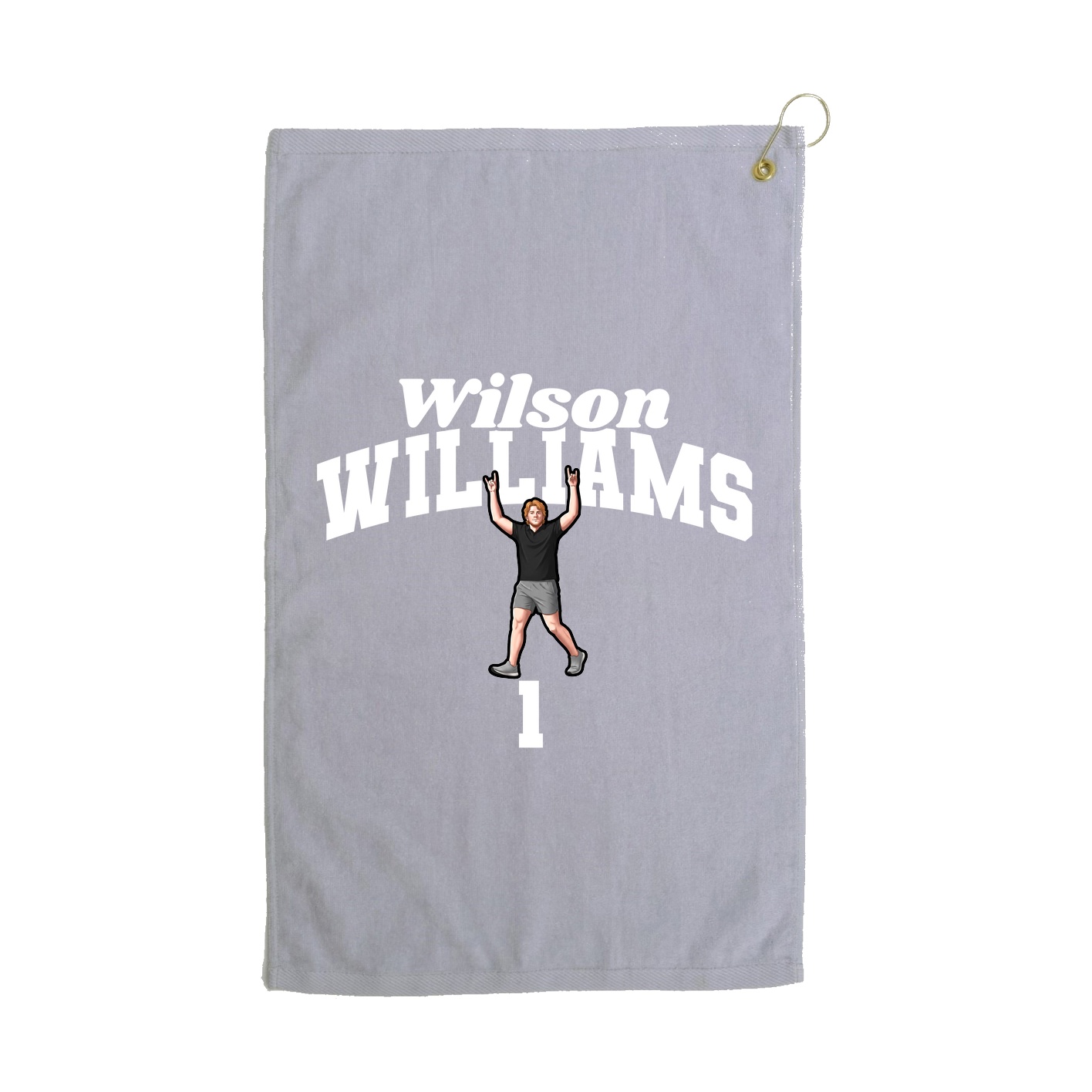 Golf Towel — Signature Arch in Grey