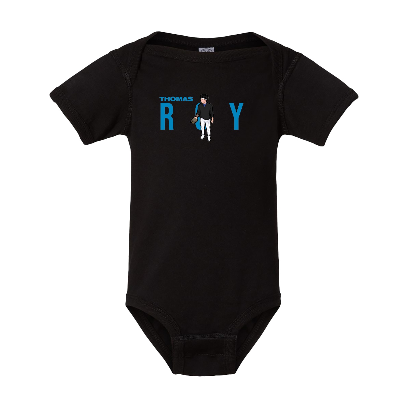 Baby Onesie — Player Name in Black