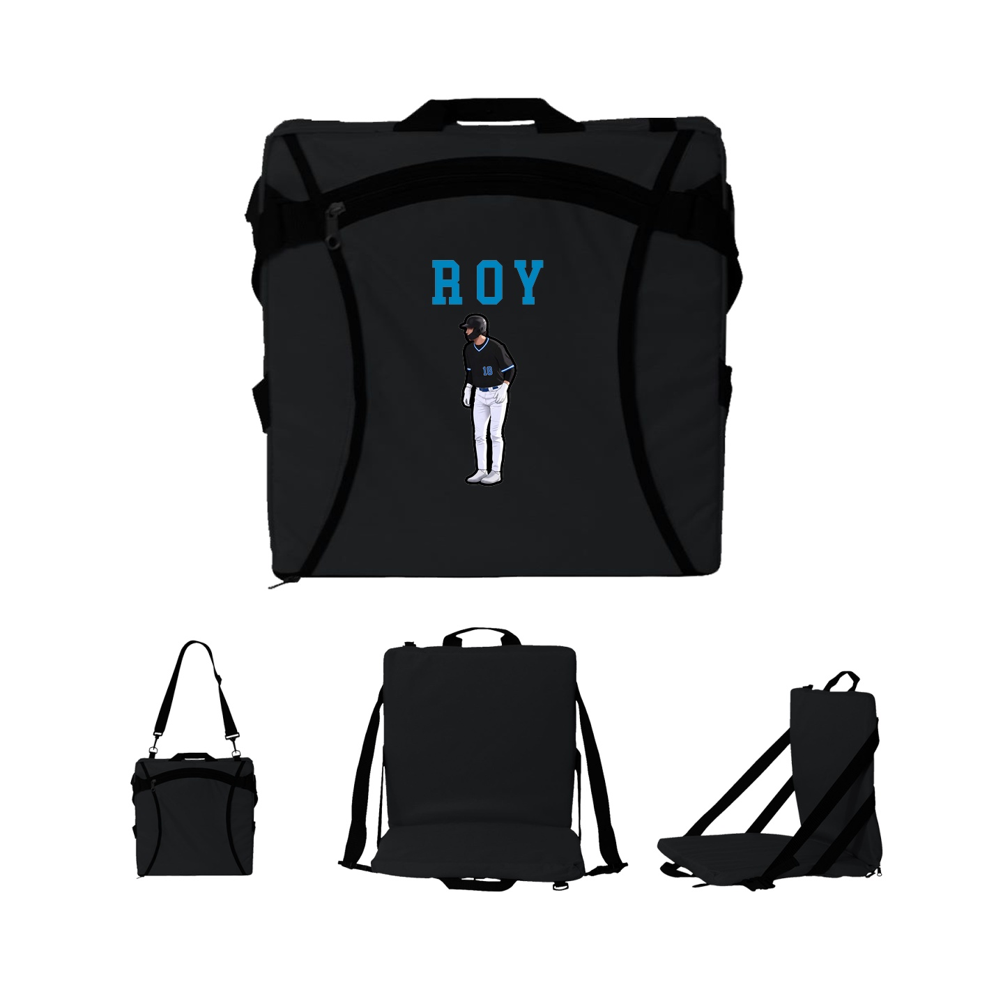 Folding Stadium Seat — Shirsey in Black
