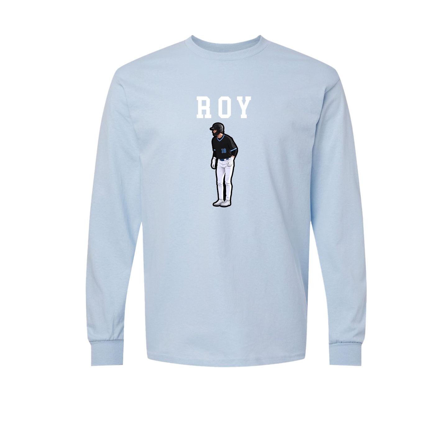 Long Sleeve Tee — Shirsey in Light Blue