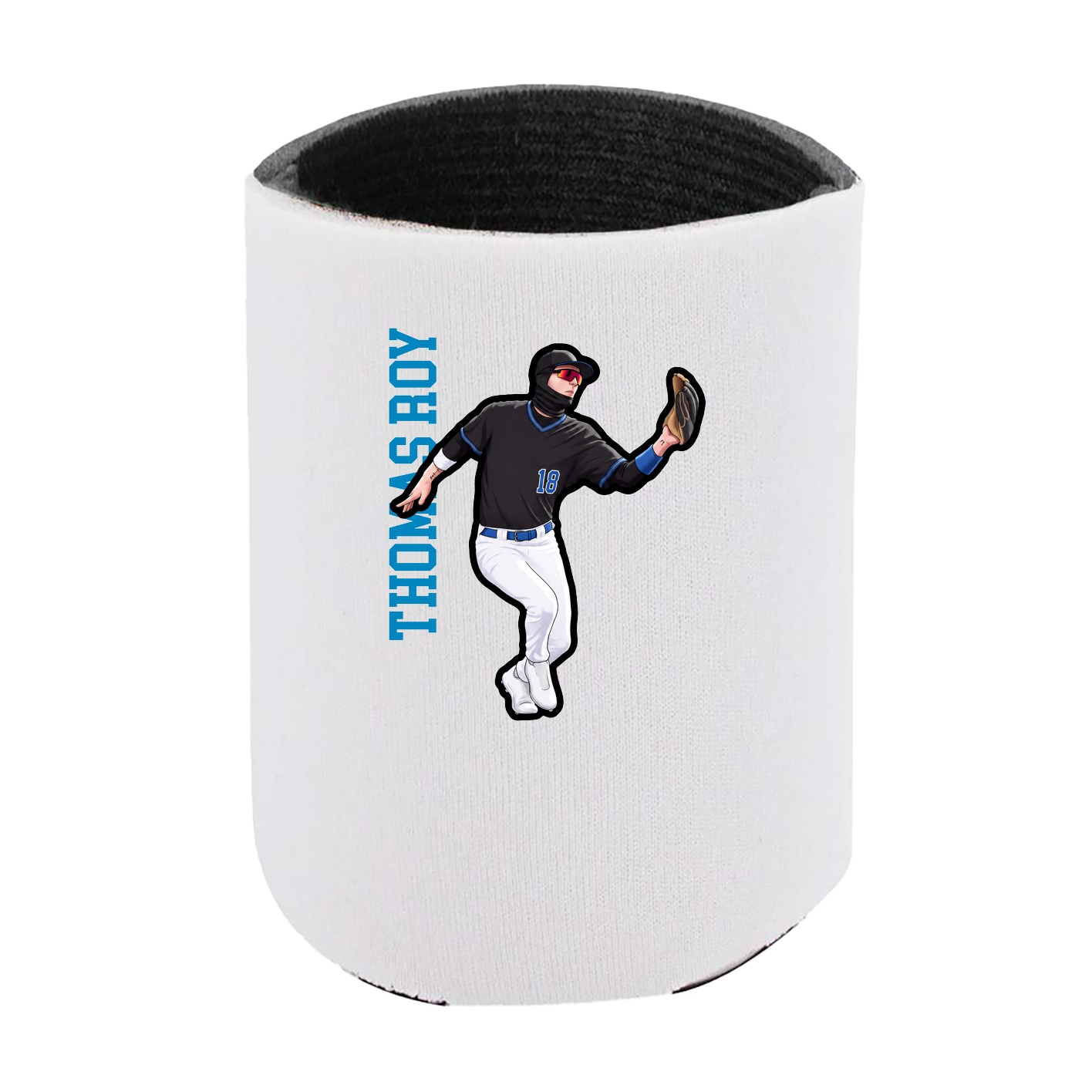 Can Holder — Name Vertical in White