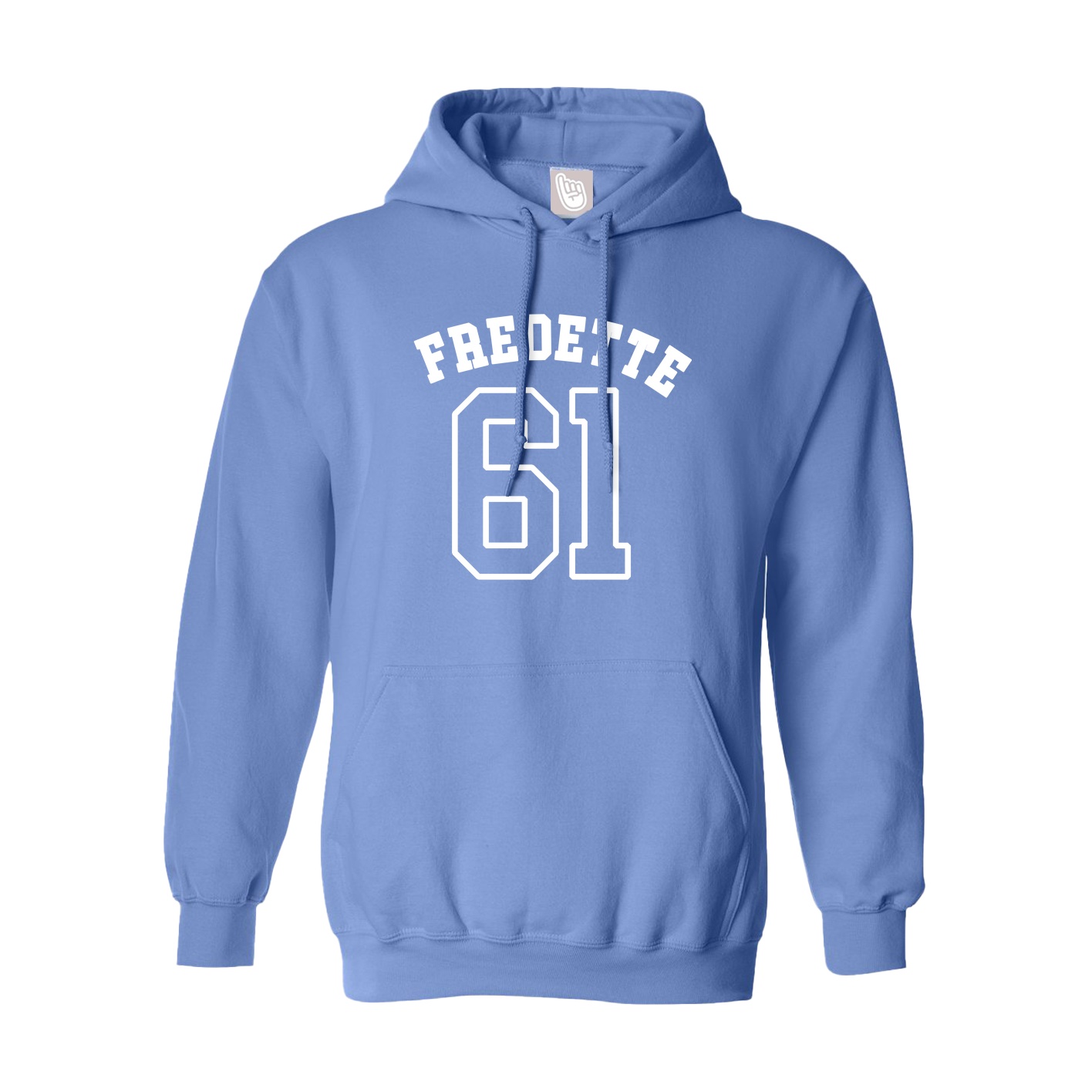 Youth Hoodie — Shirsey Arch in Powder Blue