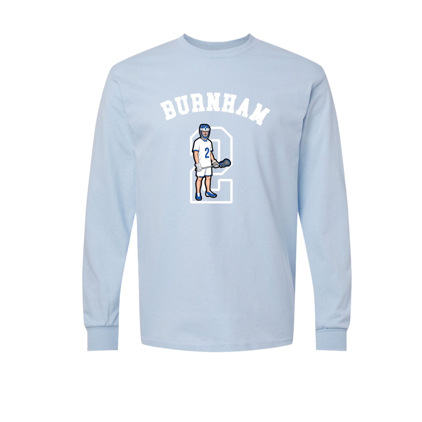 Long Sleeve Tee — Shirsey Arch in Light Blue
