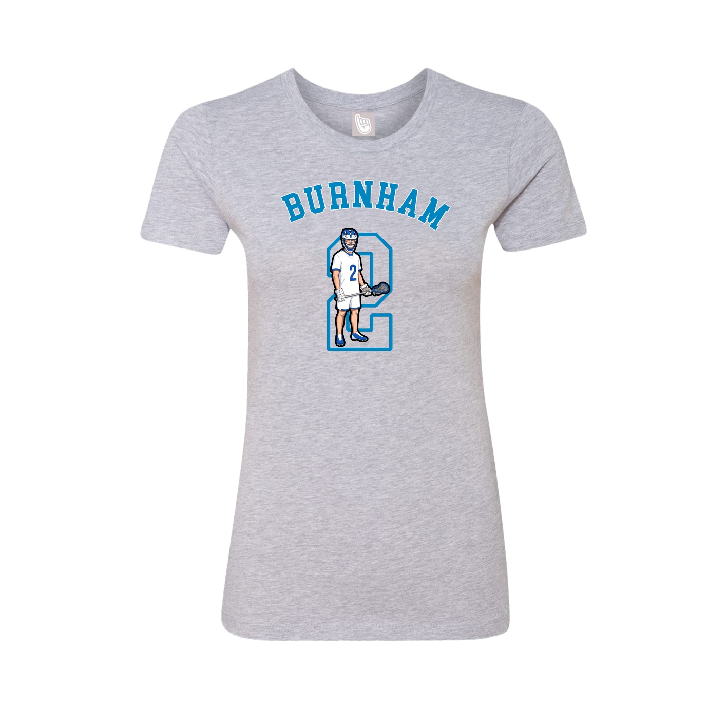 Fitted Women's Tee — Shirsey Arch in Grey