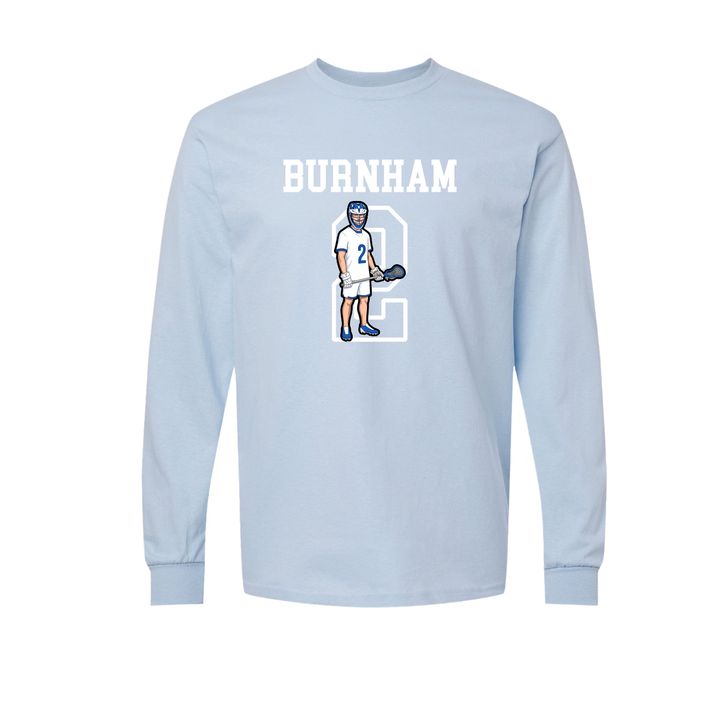 Long Sleeve Tee — Shirsey in Light Blue