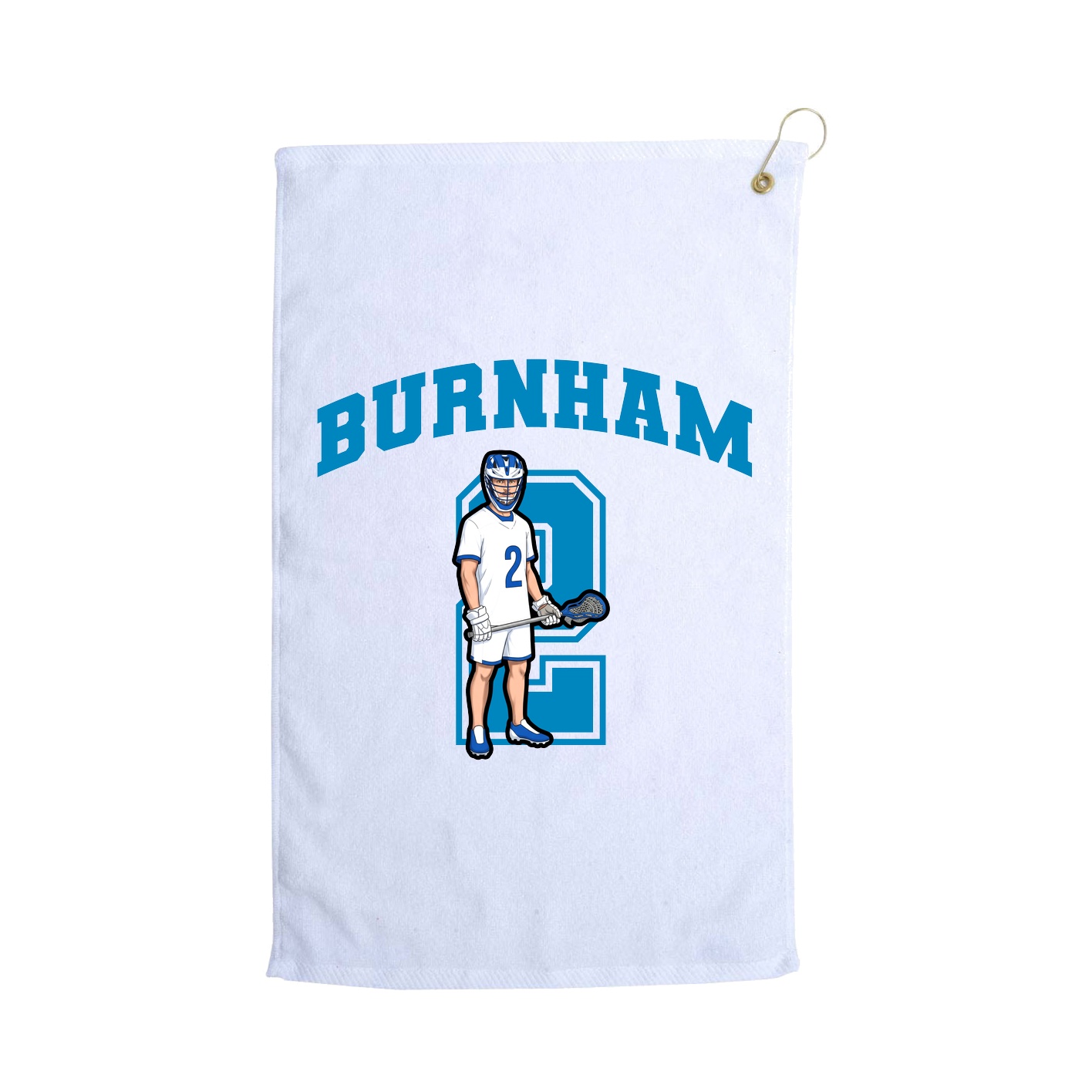 Golf Towel — Number in White