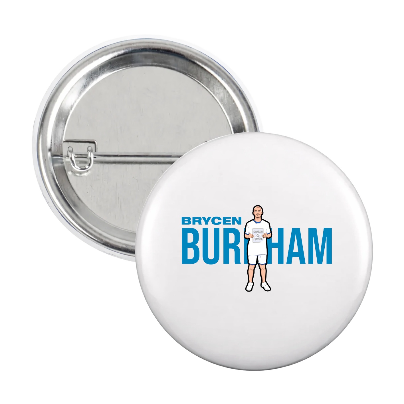 Game Day Button — Player Name in White