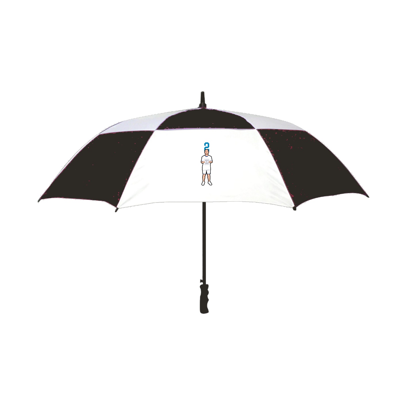 Golf Umbrella — Number Top in Black
