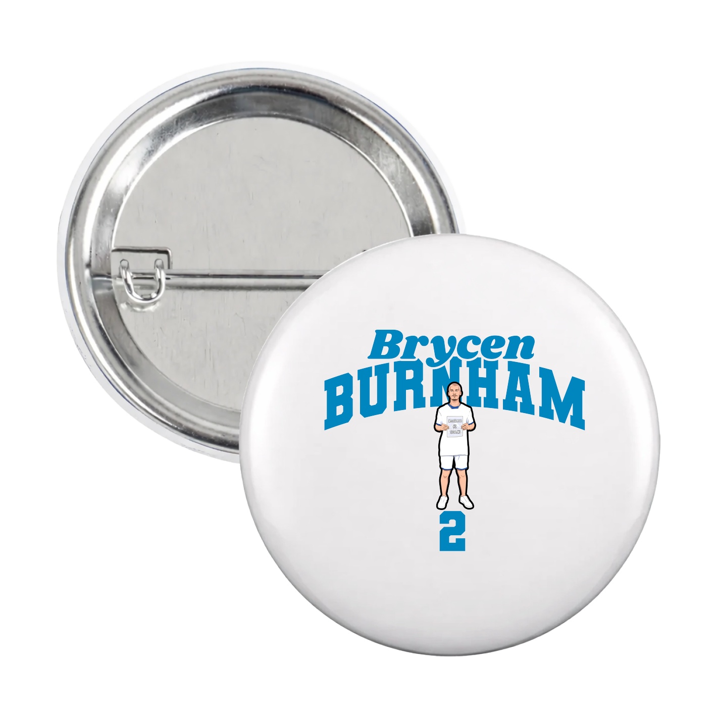 Game Day Button — Signature Arch in White