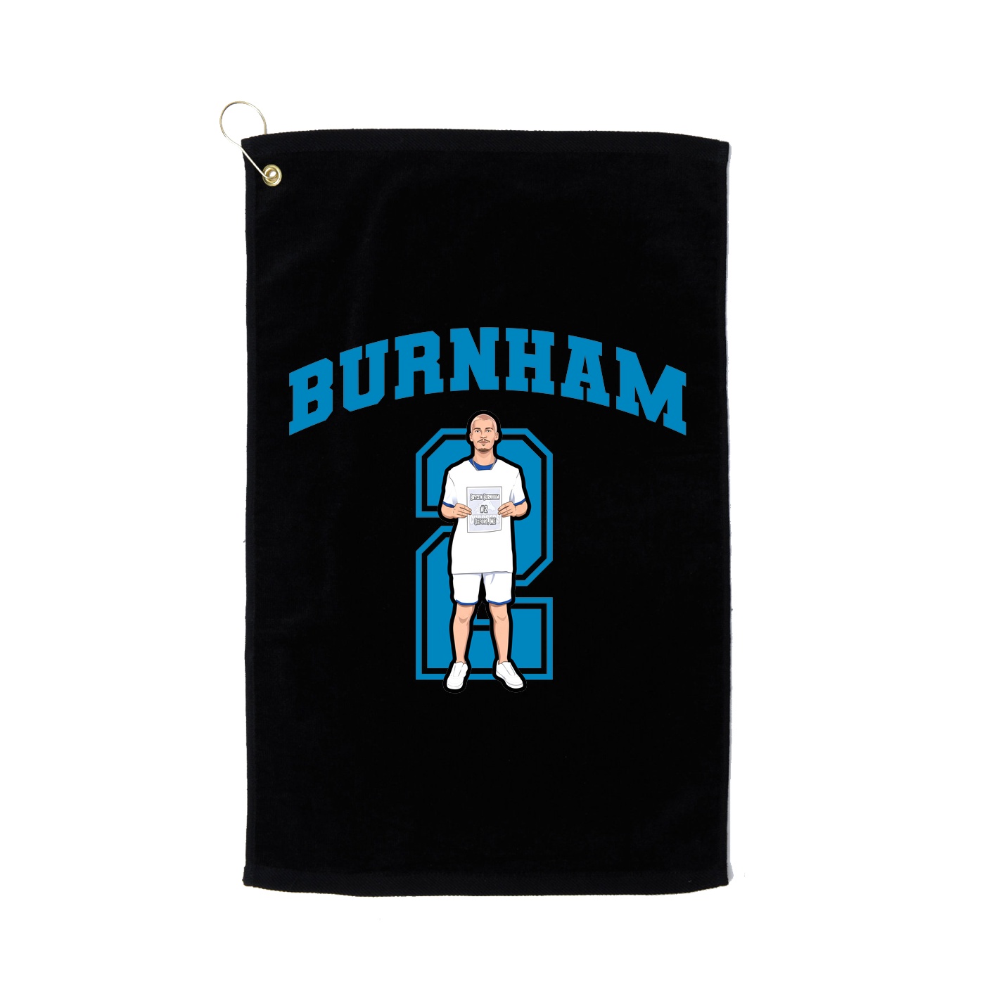 Golf Towel — Number in Black
