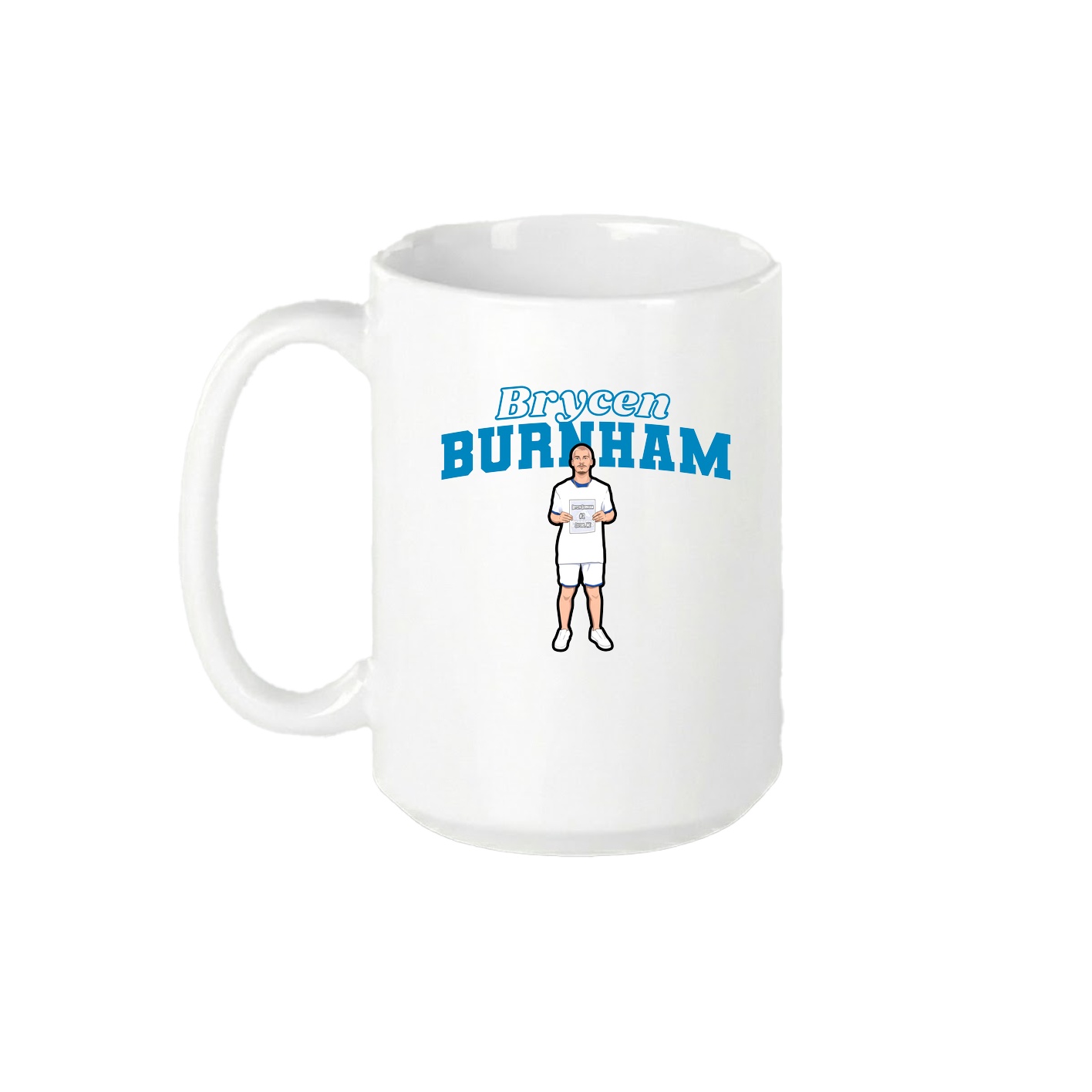 15oz Coffee Mug — Name Arch in White
