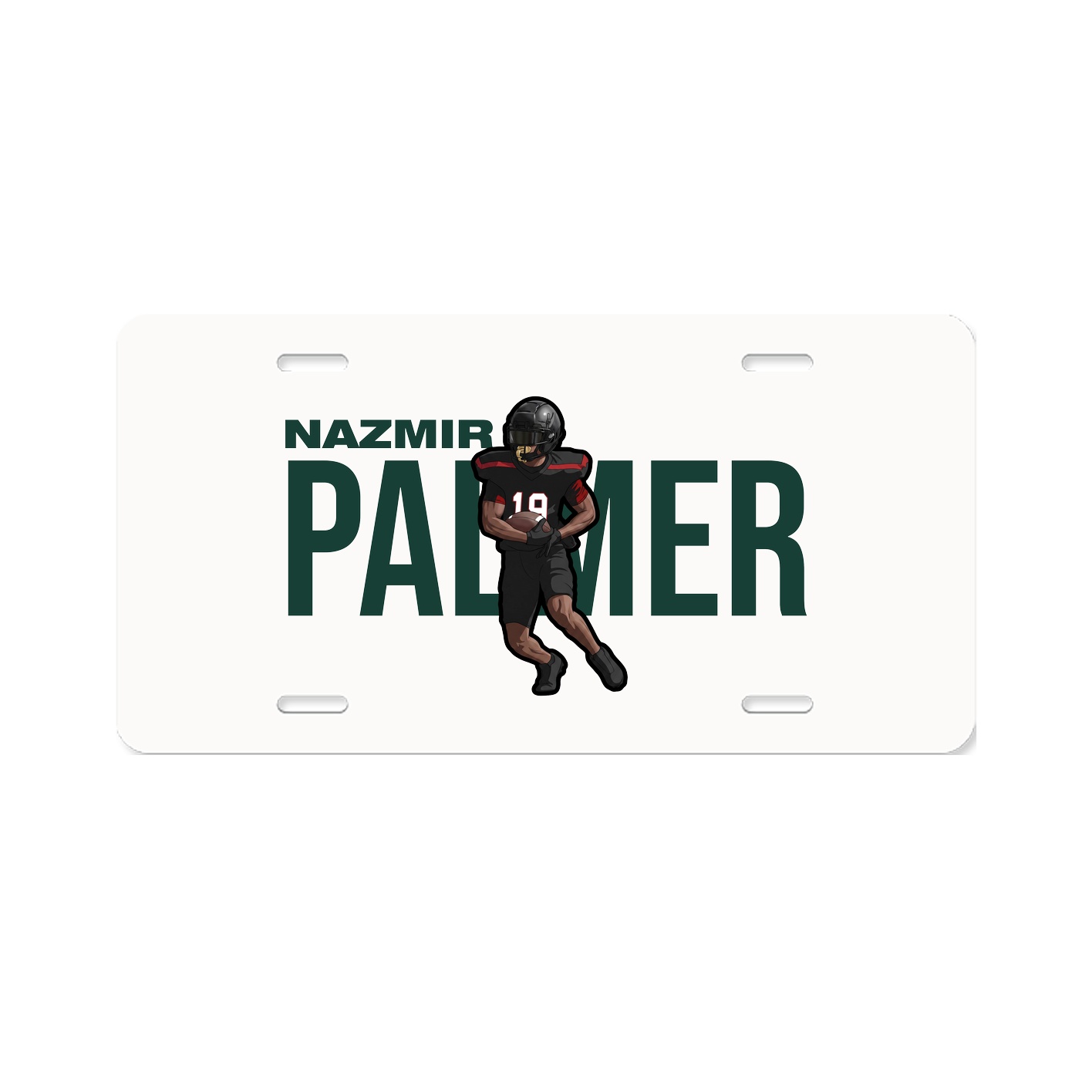 License Plate — Player Name in Classic