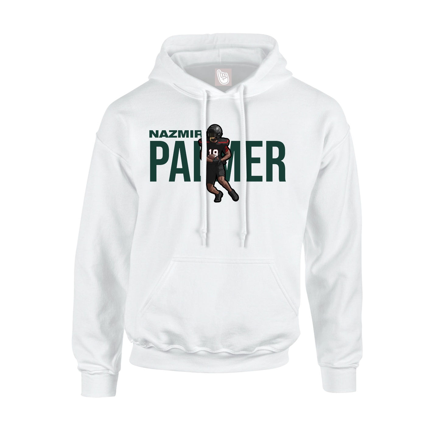 Youth Hoodie — Player Name in White