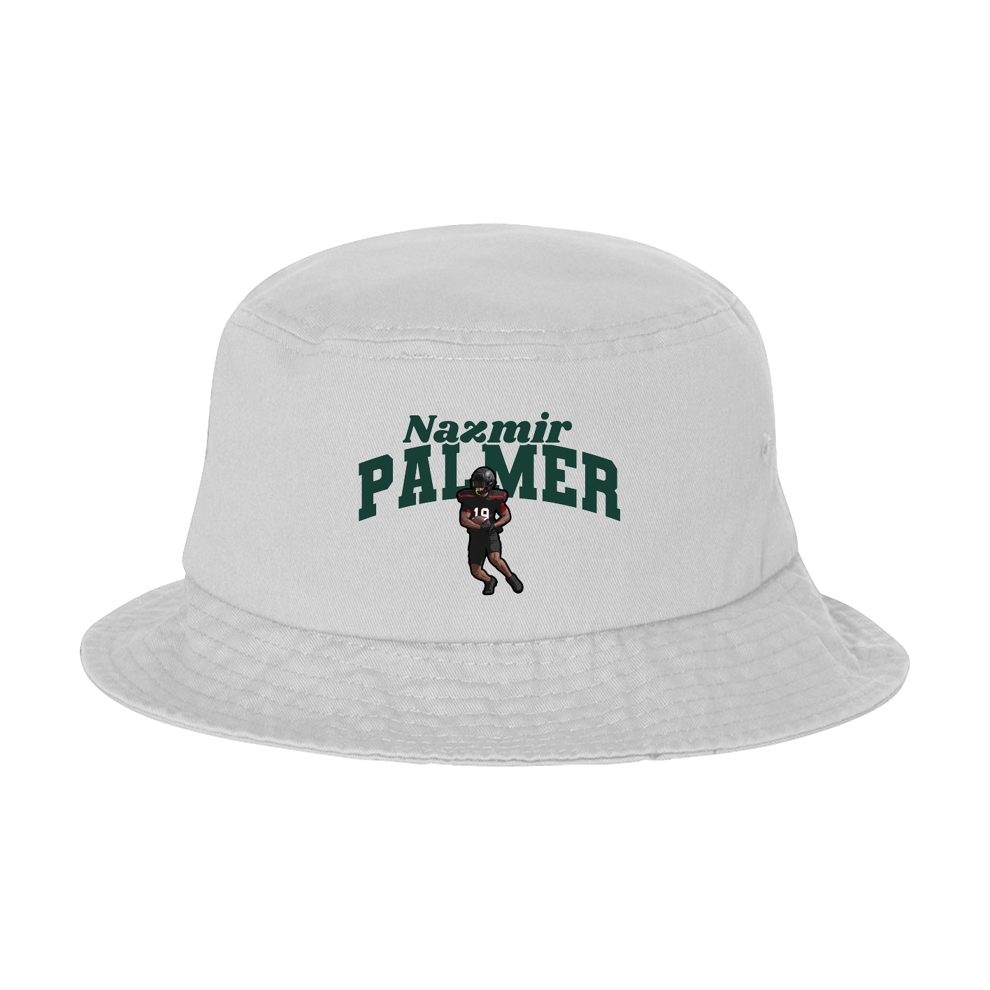 Bucket Cap — Signature Arch in White