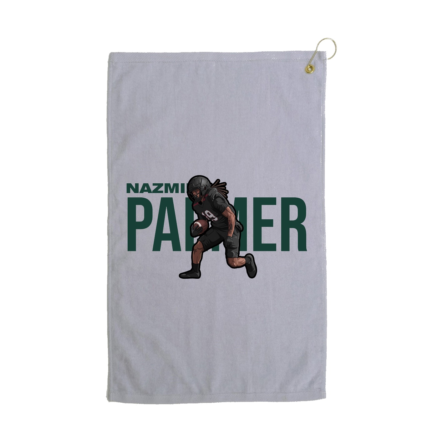 Golf Towel — Player Name in Grey