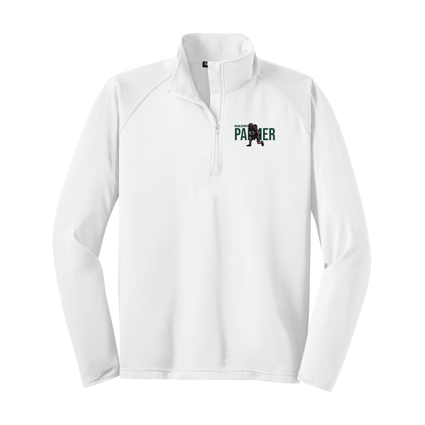 Q-Zip Pullover — Player Name in White