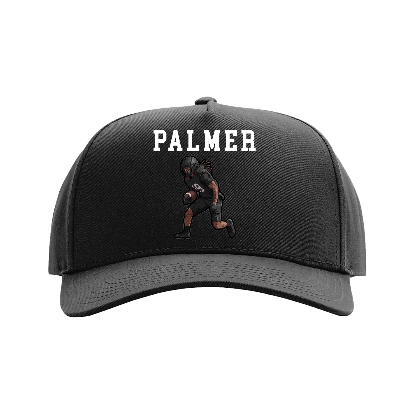 Full Fabric Five-Panel Champ Cap — Shirsey in Black