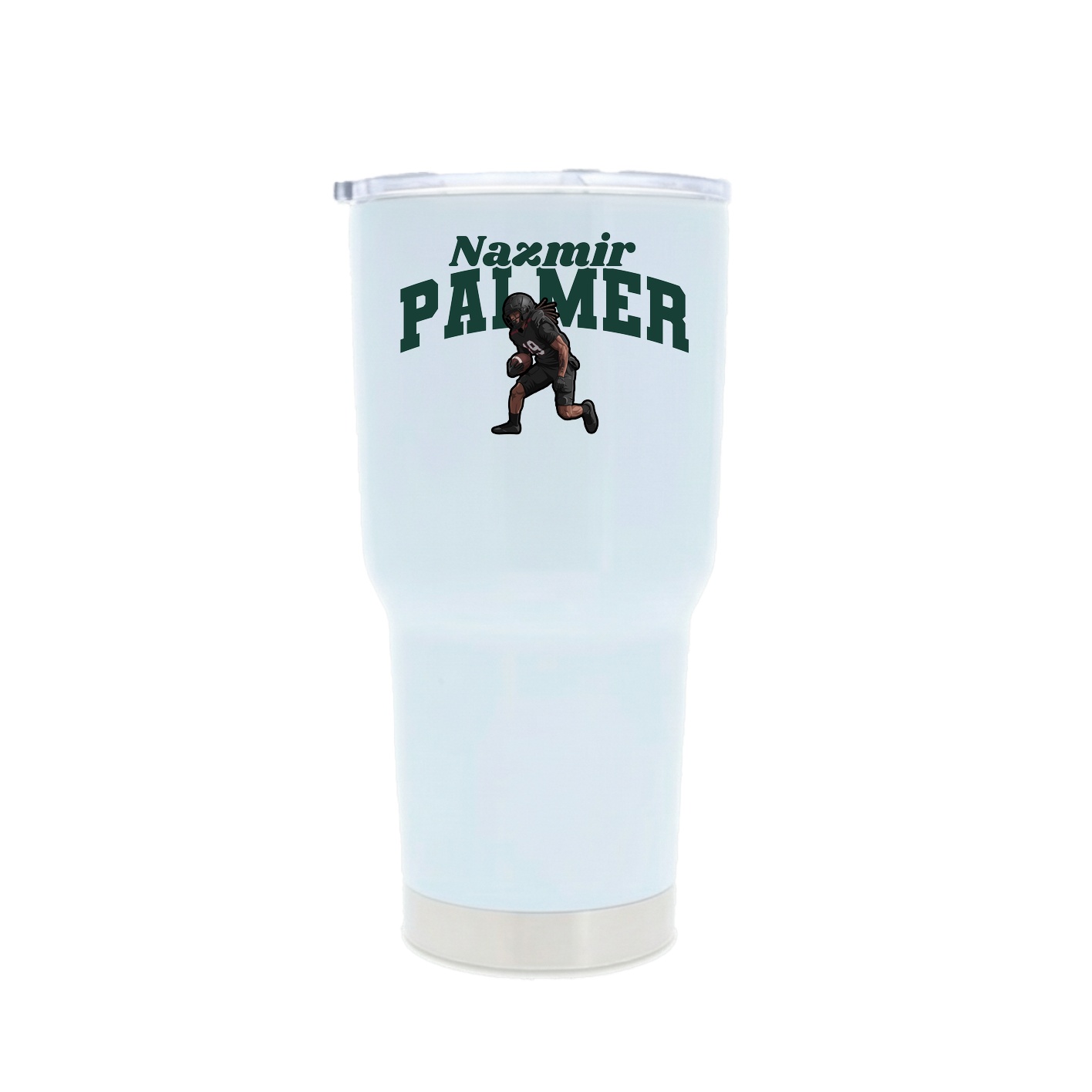 30oz Stainless Steel Tumbler — Signature Arch in White