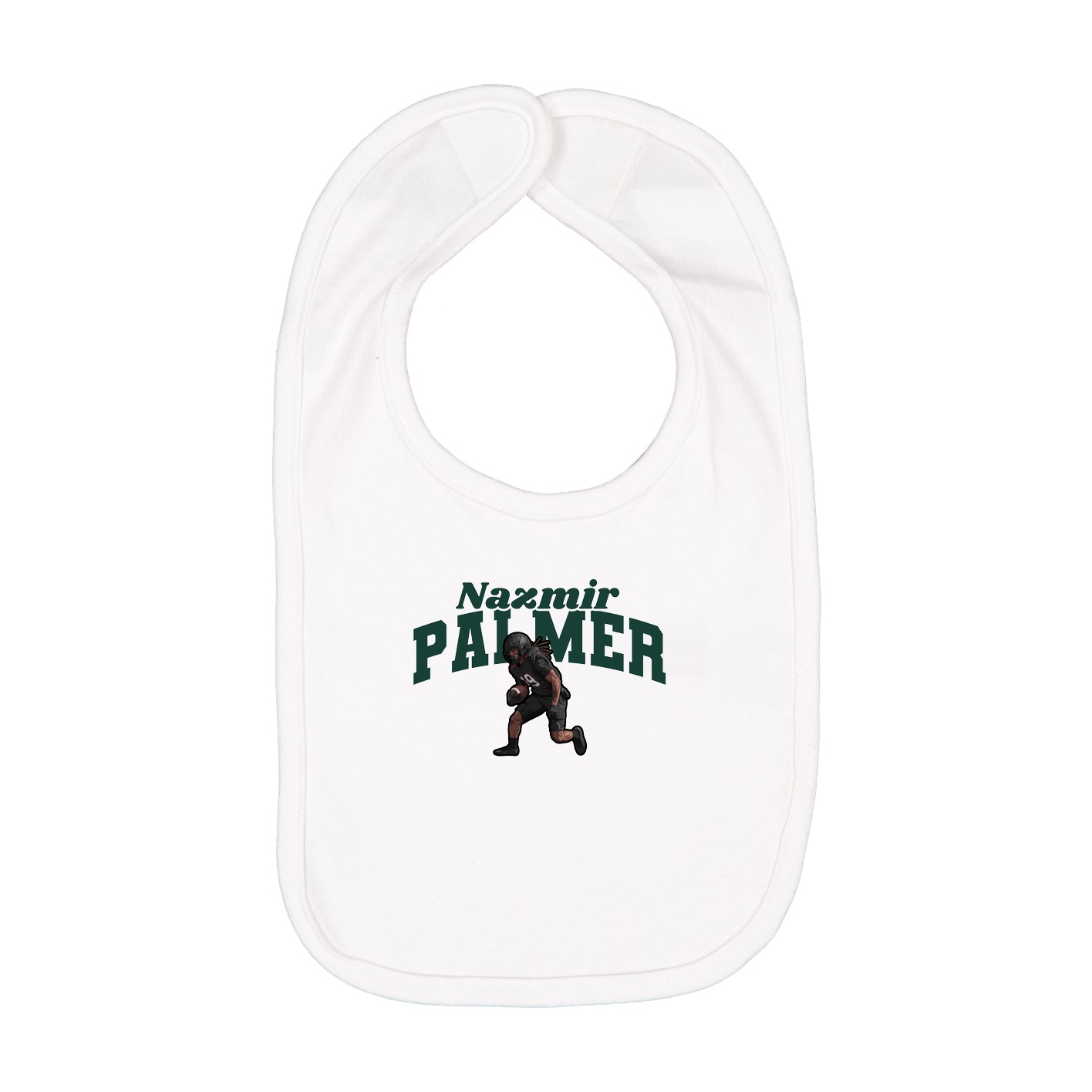 Infant Bib — Signature Arch in White