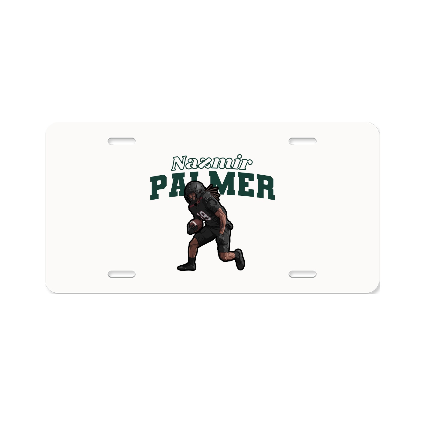License Plate — Name Arch in Classic